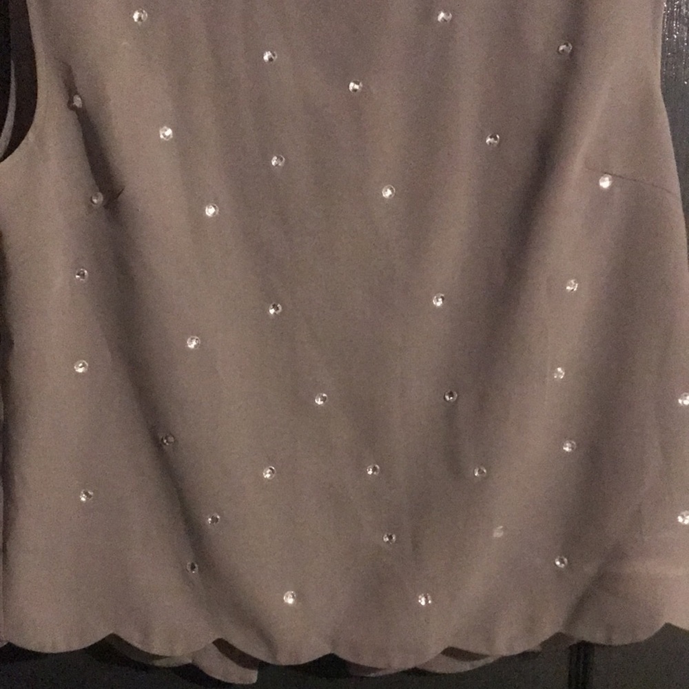 Grey Rhinestone Top - Picture 3 of 5